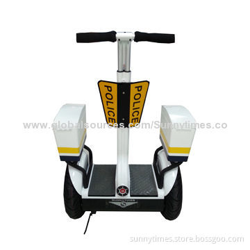Two-wheel electric scooter for police patrol
